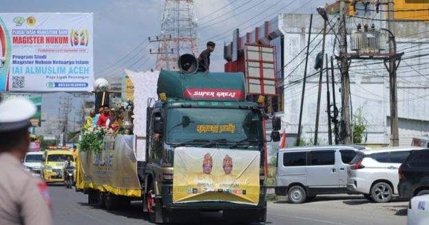 Naik Trado, Paslon H Mukhlis-Ir Razuardi Mendaftar ke KIP Bireuen